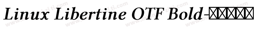 Linux Libertine OTF Bold字体转换